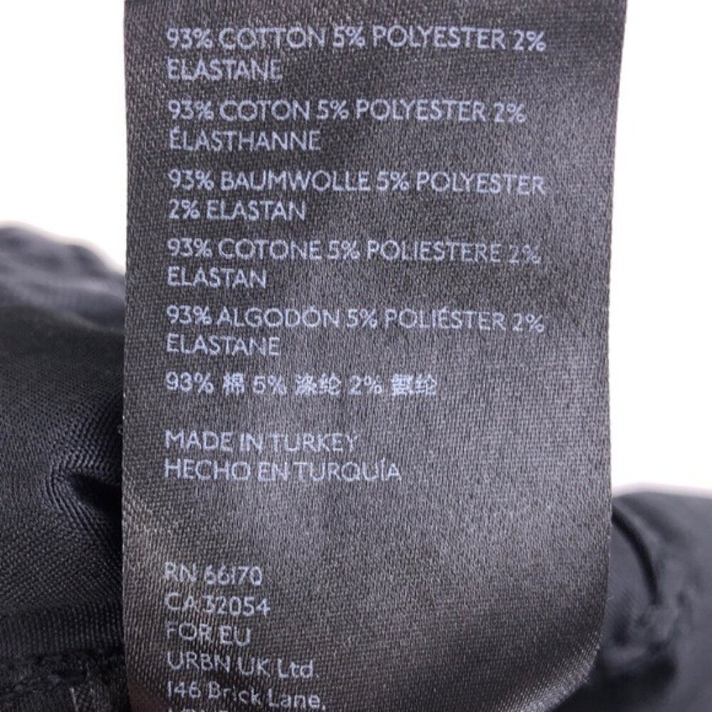 Free People 25 Black Denim Skinny Straight Jeans 25 - Picture 9 of 10